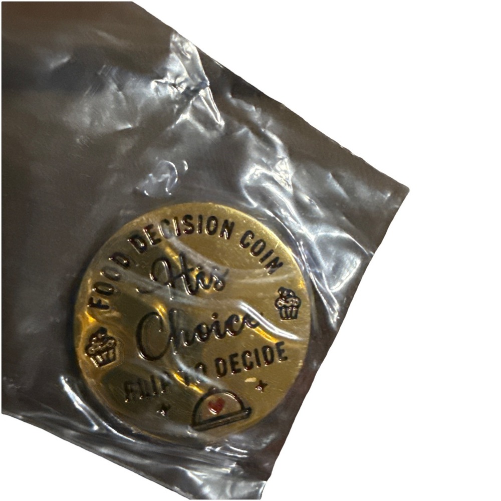 Funny Challenge Coin Food Decision Coin for Men Women Yes No Decision T25‎